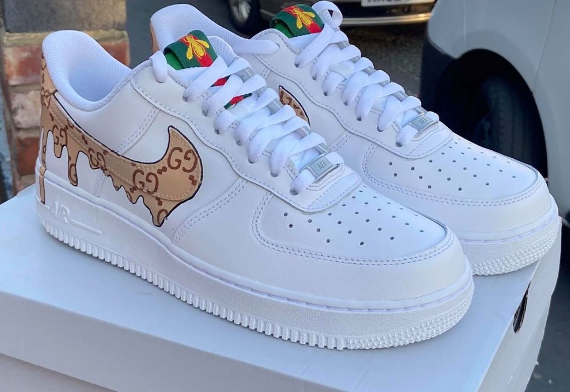 Custom Air Force 1s - bluebeecustoms