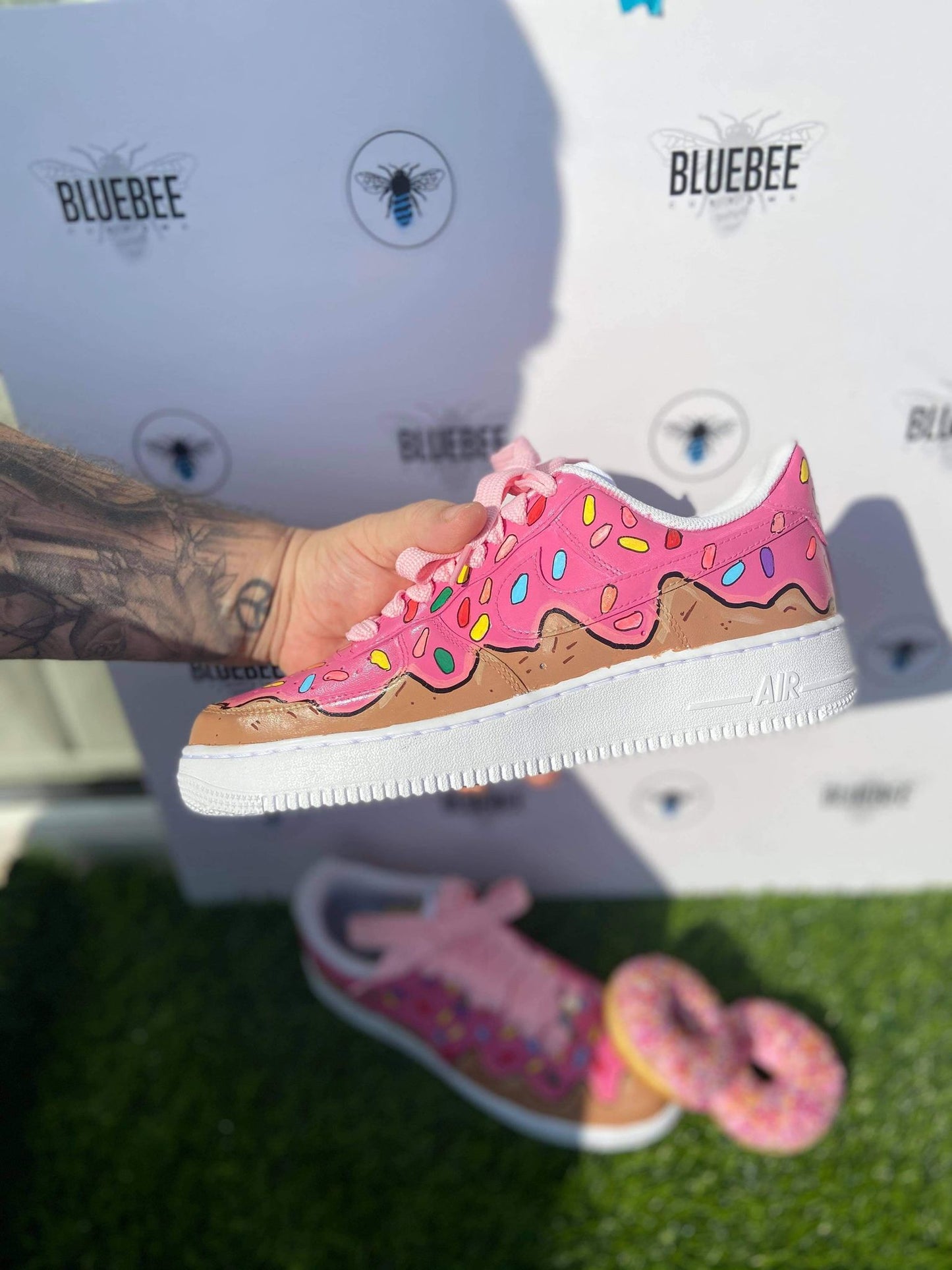 Custom Doughnuts Air Force 1 - bluebeecustoms