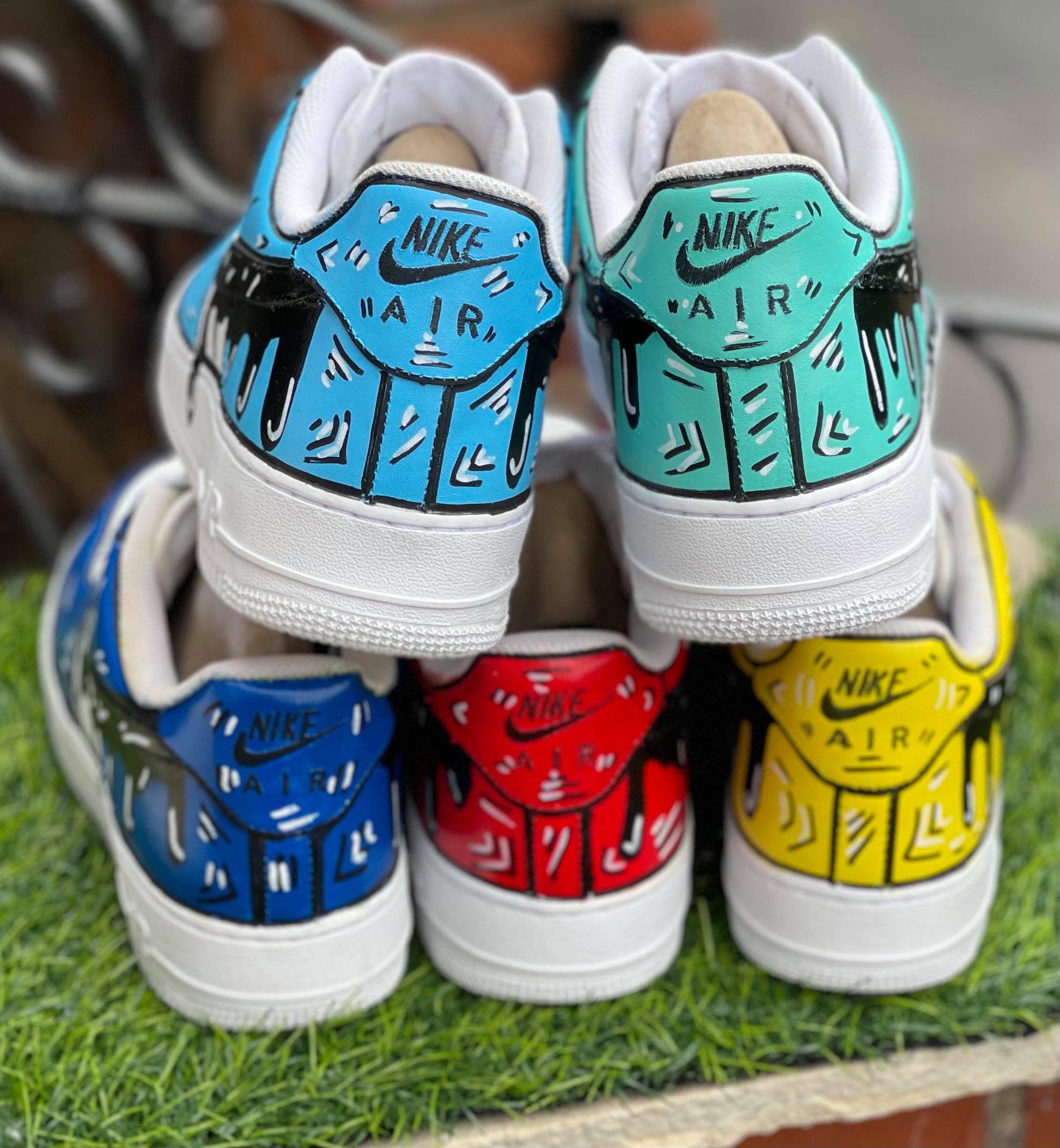 Customised Cartoon AF1's - bluebeecustoms