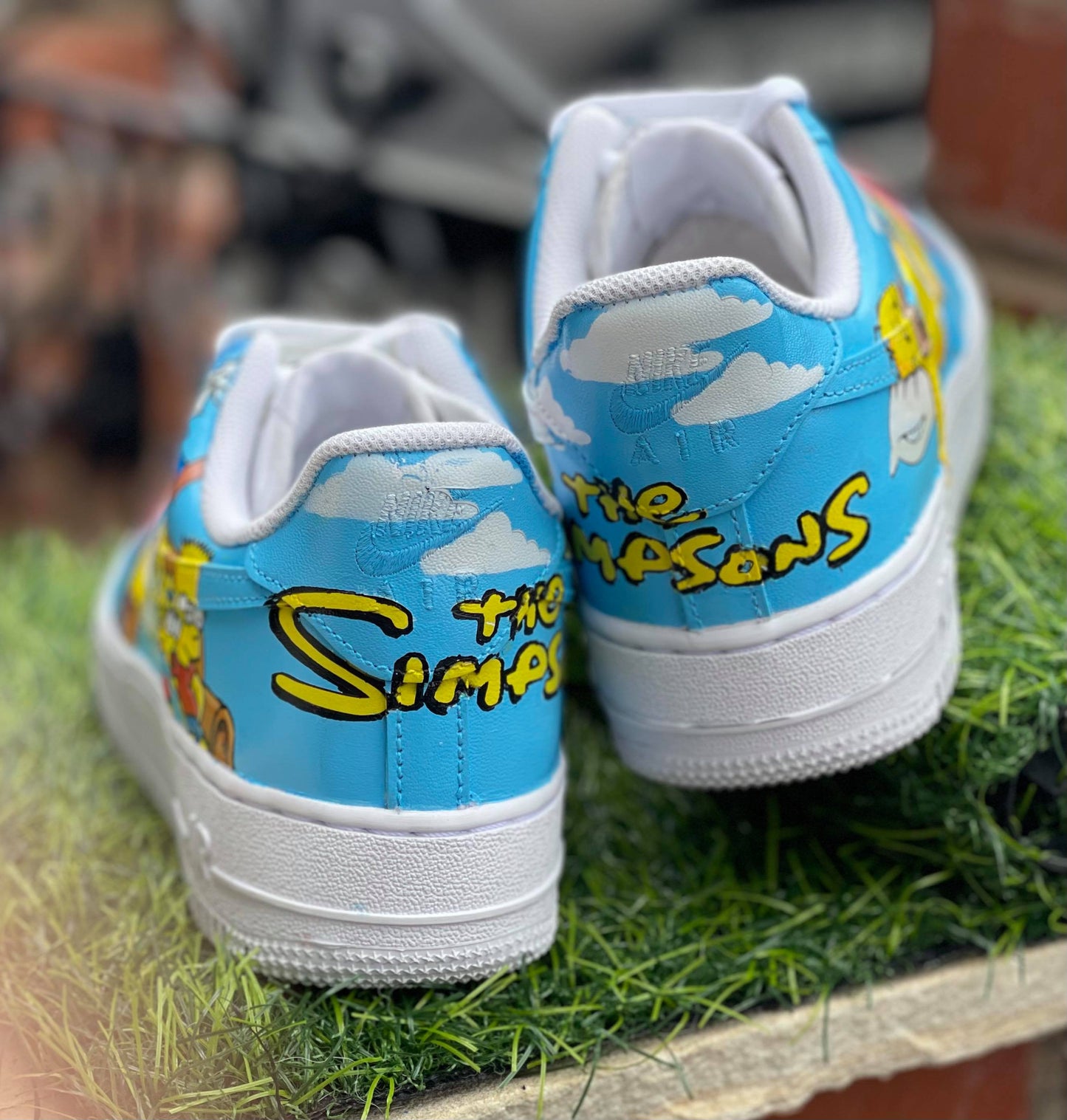 Customised AF1- Simpsons - bluebeecustoms