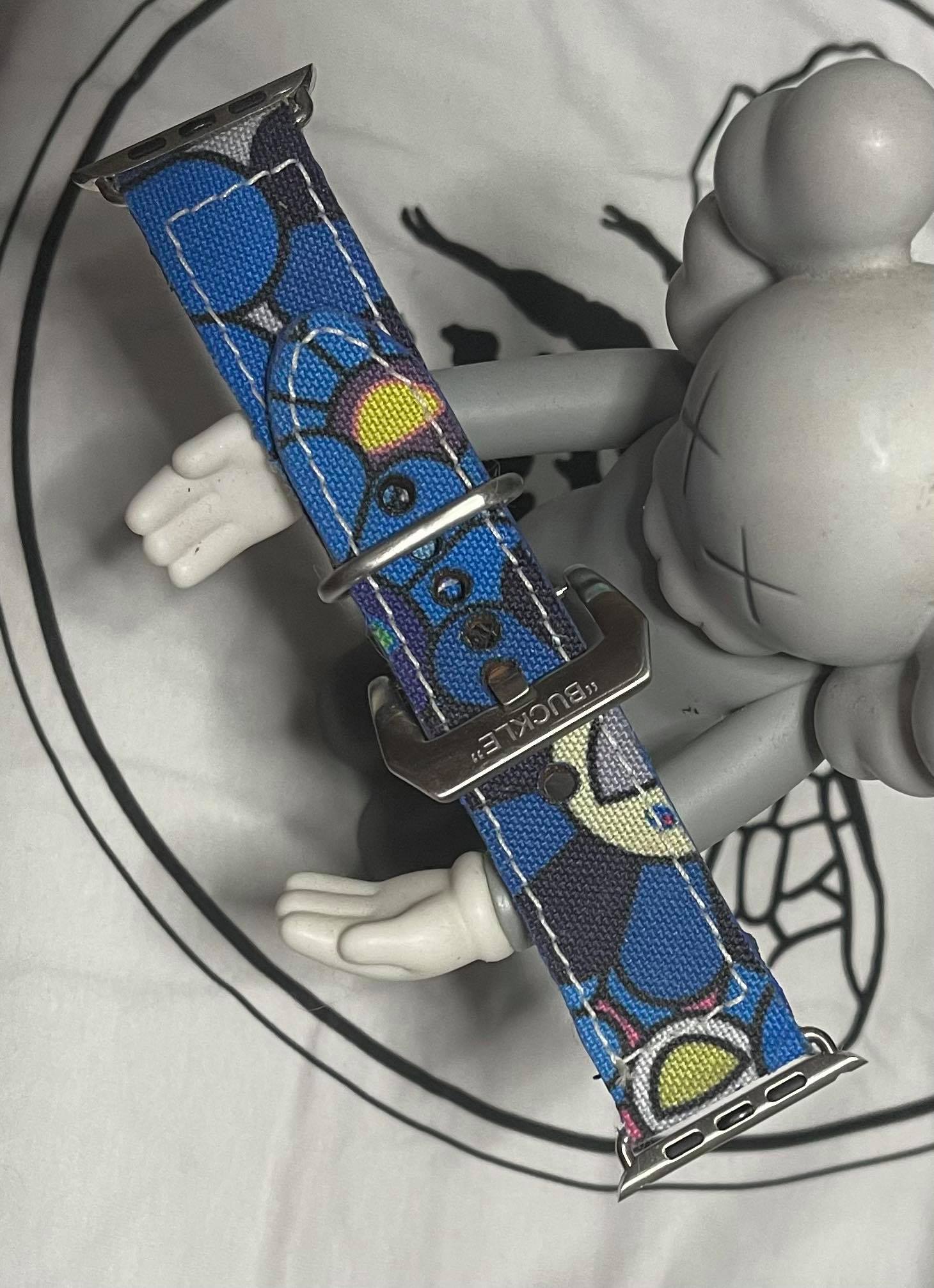 Takashi Murakami custom Apple Watch Strap - bluebeecustoms
