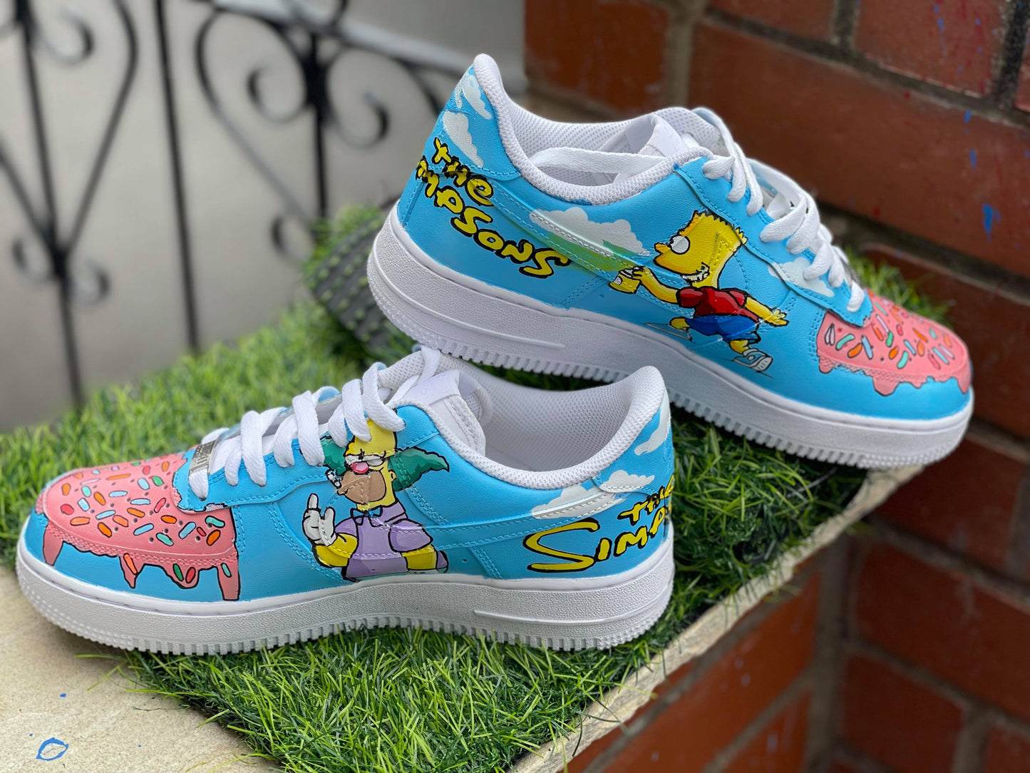 Customised AF1- Simpsons - bluebeecustoms