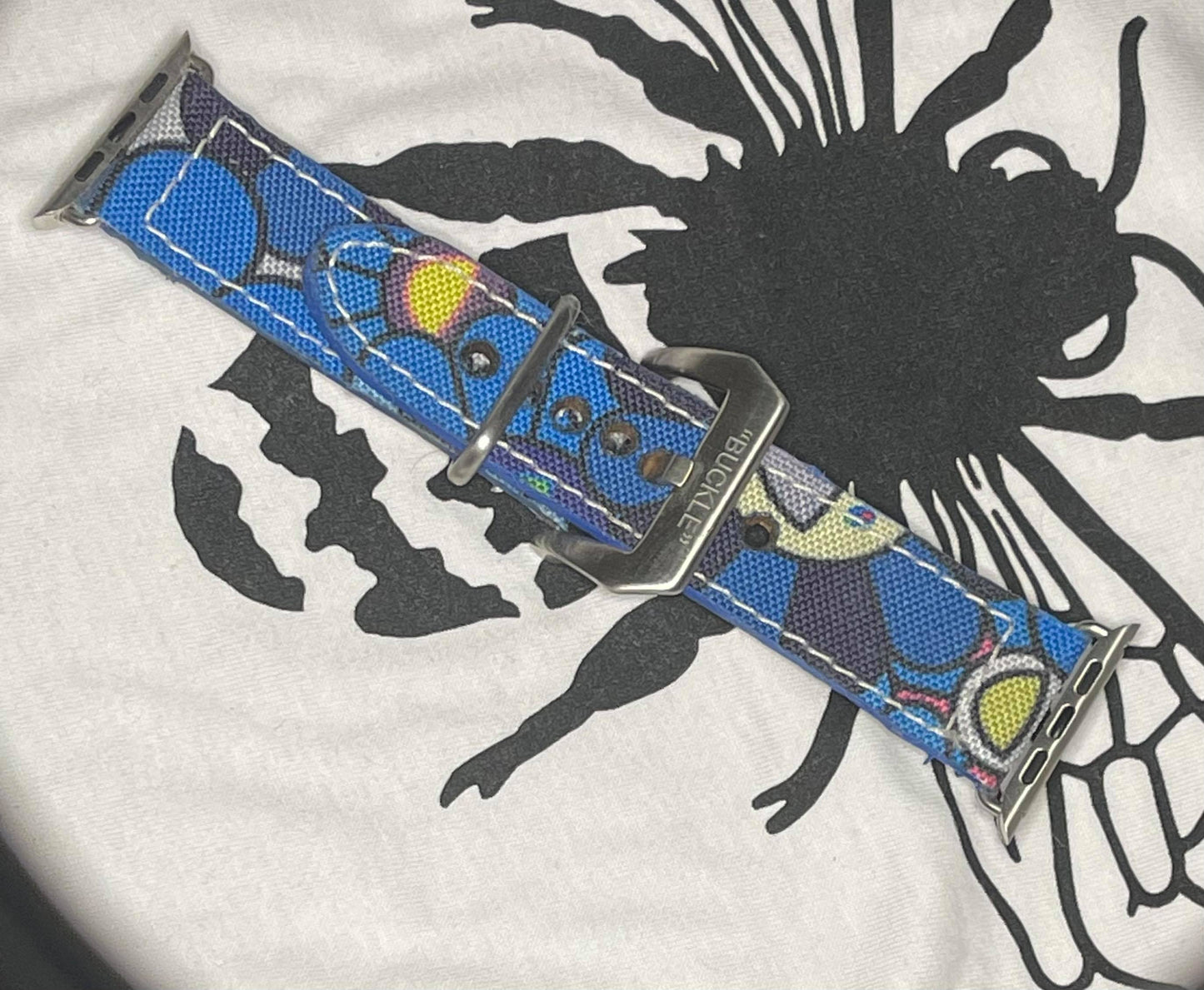 Takashi Murakami custom Apple Watch Strap - bluebeecustoms