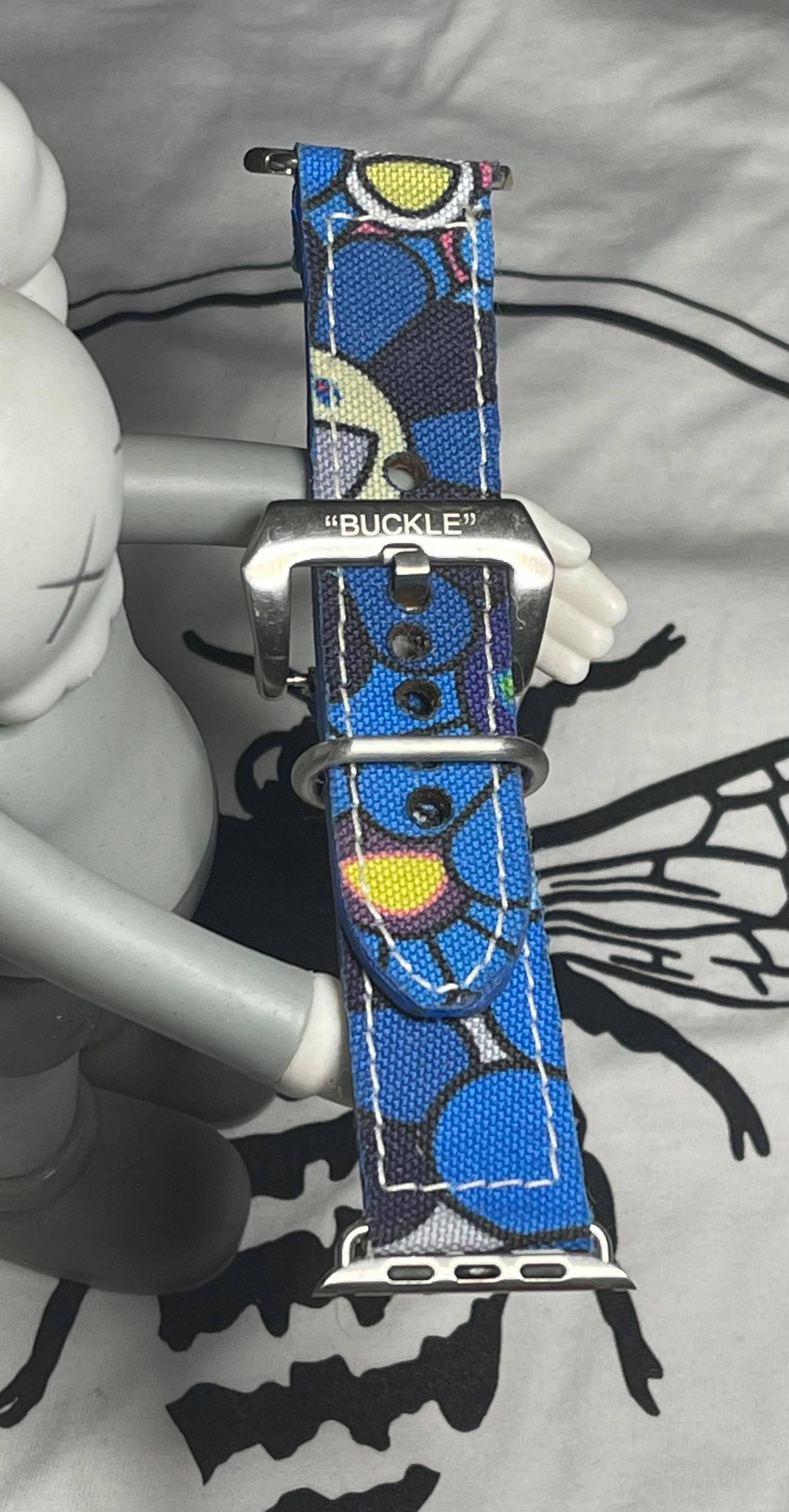 Takashi Murakami custom Apple Watch Strap - bluebeecustoms