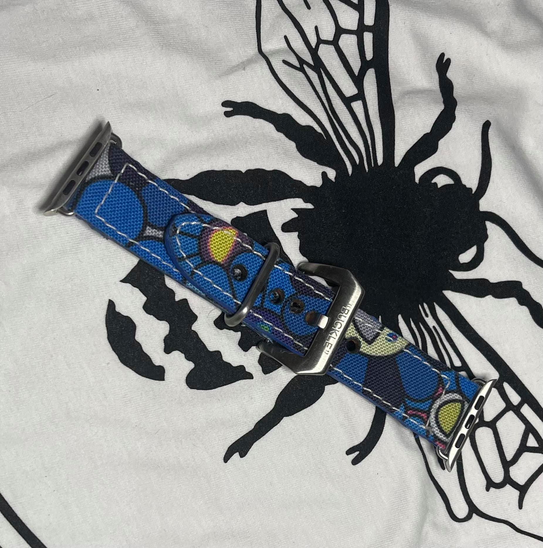 Takashi Murakami custom Apple Watch Strap - bluebeecustoms