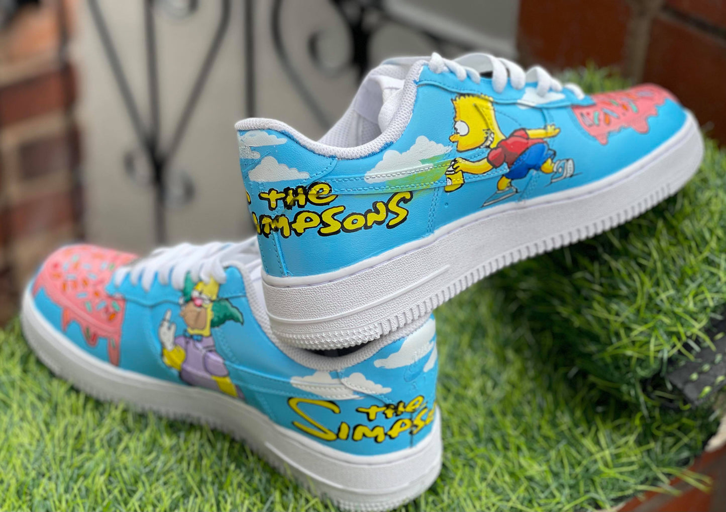 Customised AF1- Simpsons - bluebeecustoms