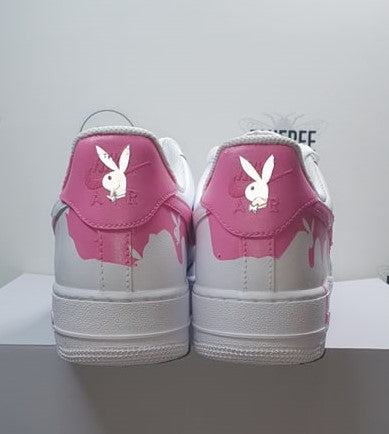 Custom Air force 1 Pink Drip - bluebeecustoms