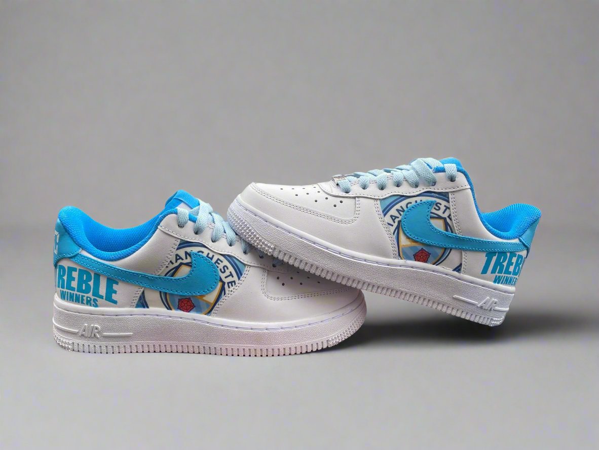 AF1 MCFC Treble Winners customs