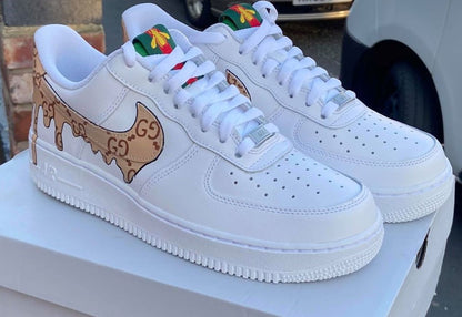Custom Air Force 1s - bluebeecustoms