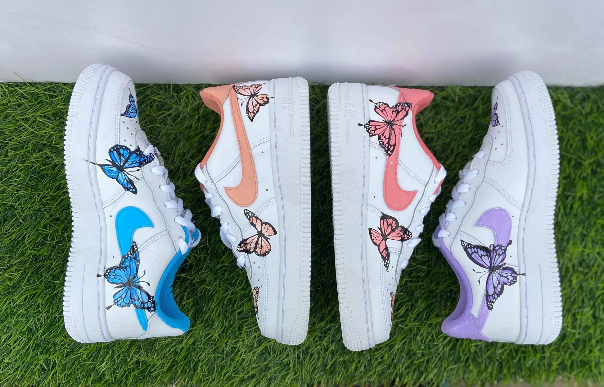 Hand-painted Butterflies - bluebeecustoms