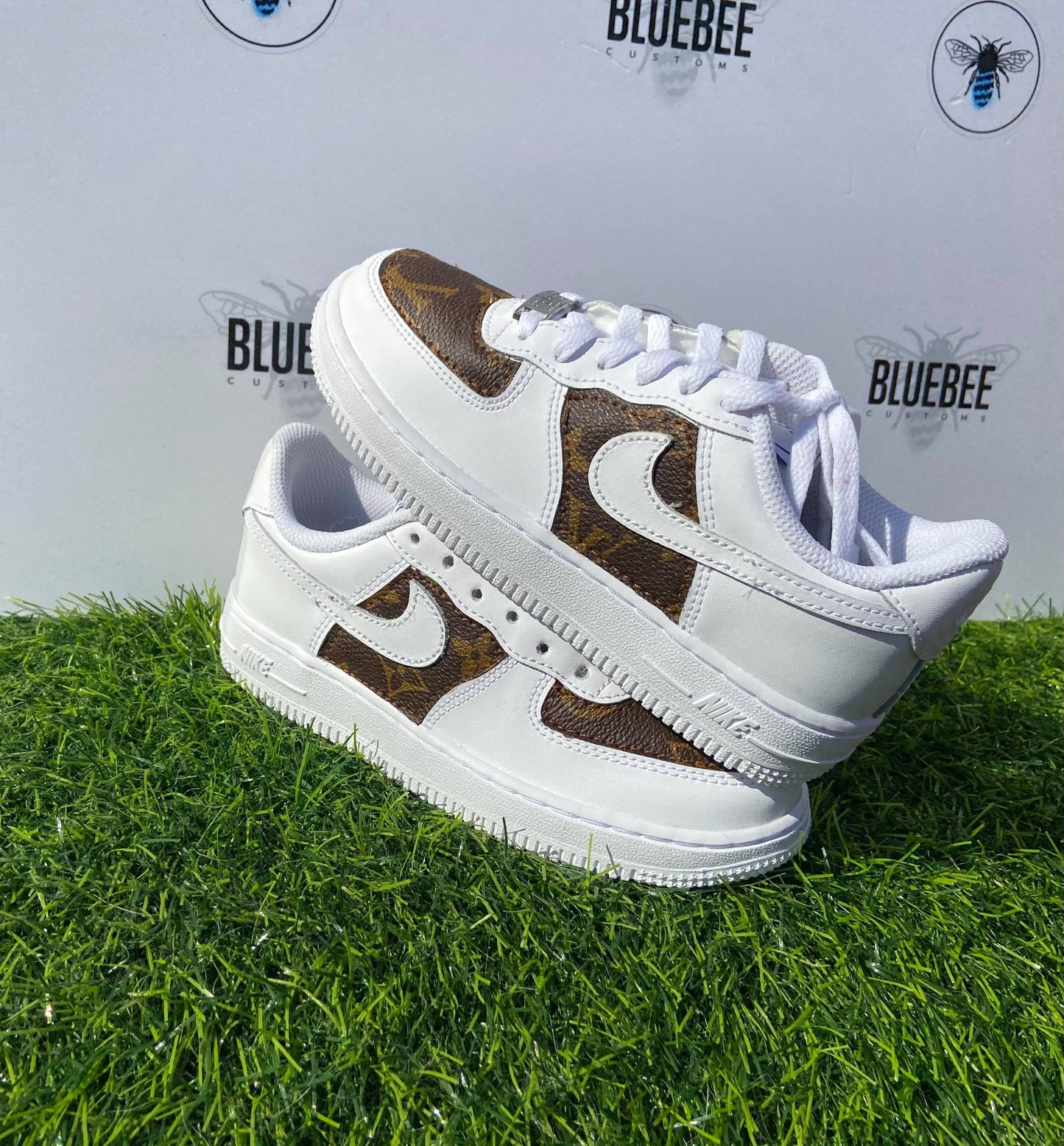 Toddler Customised AF1 LV - bluebeecustoms