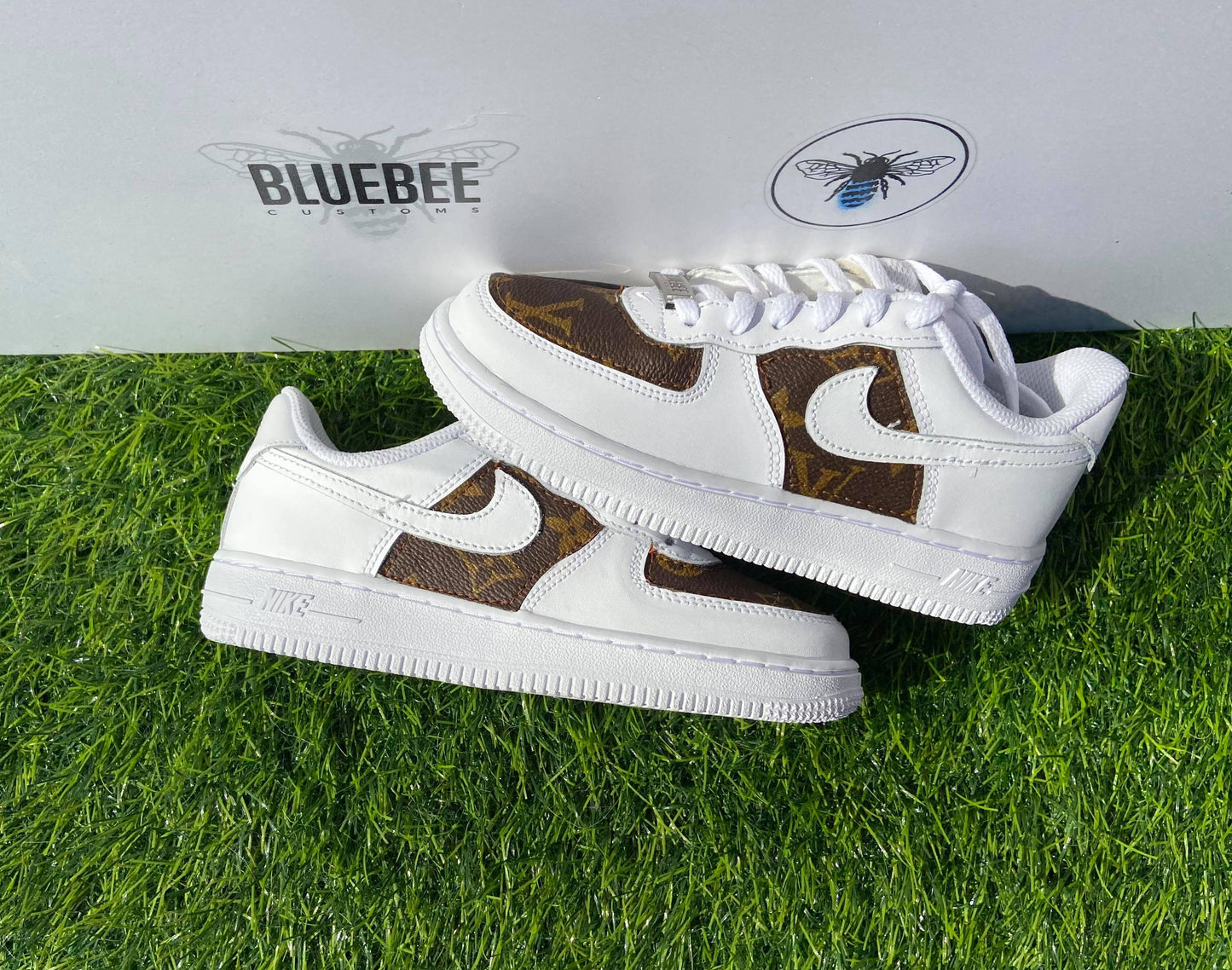 Toddler Customised AF1 LV - bluebeecustoms