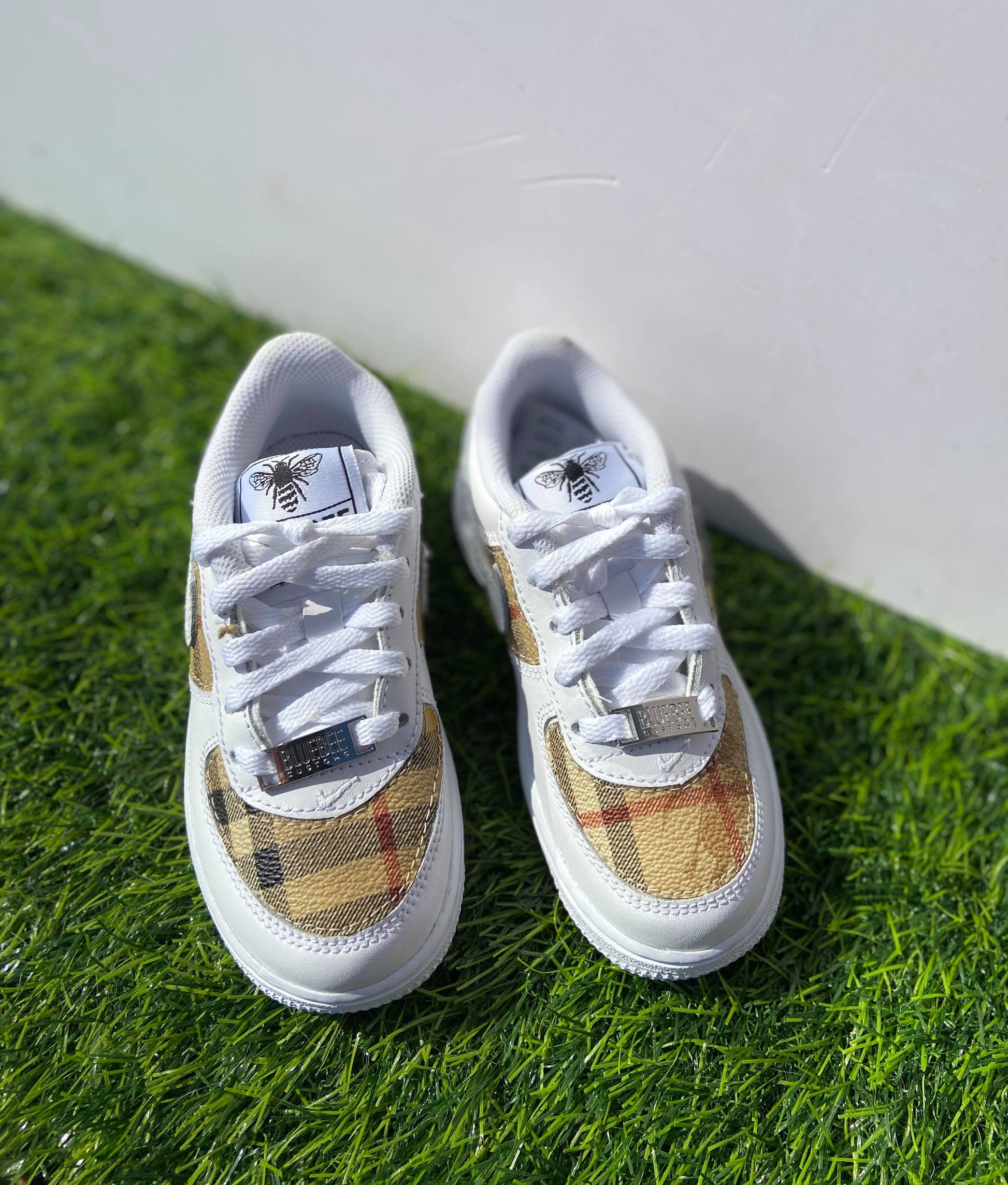 Customised Toddler AF1 - bluebeecustoms