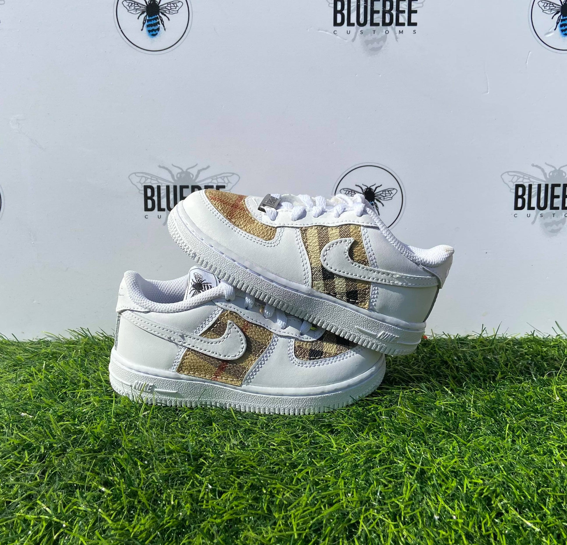 Customised Toddler AF1 - bluebeecustoms