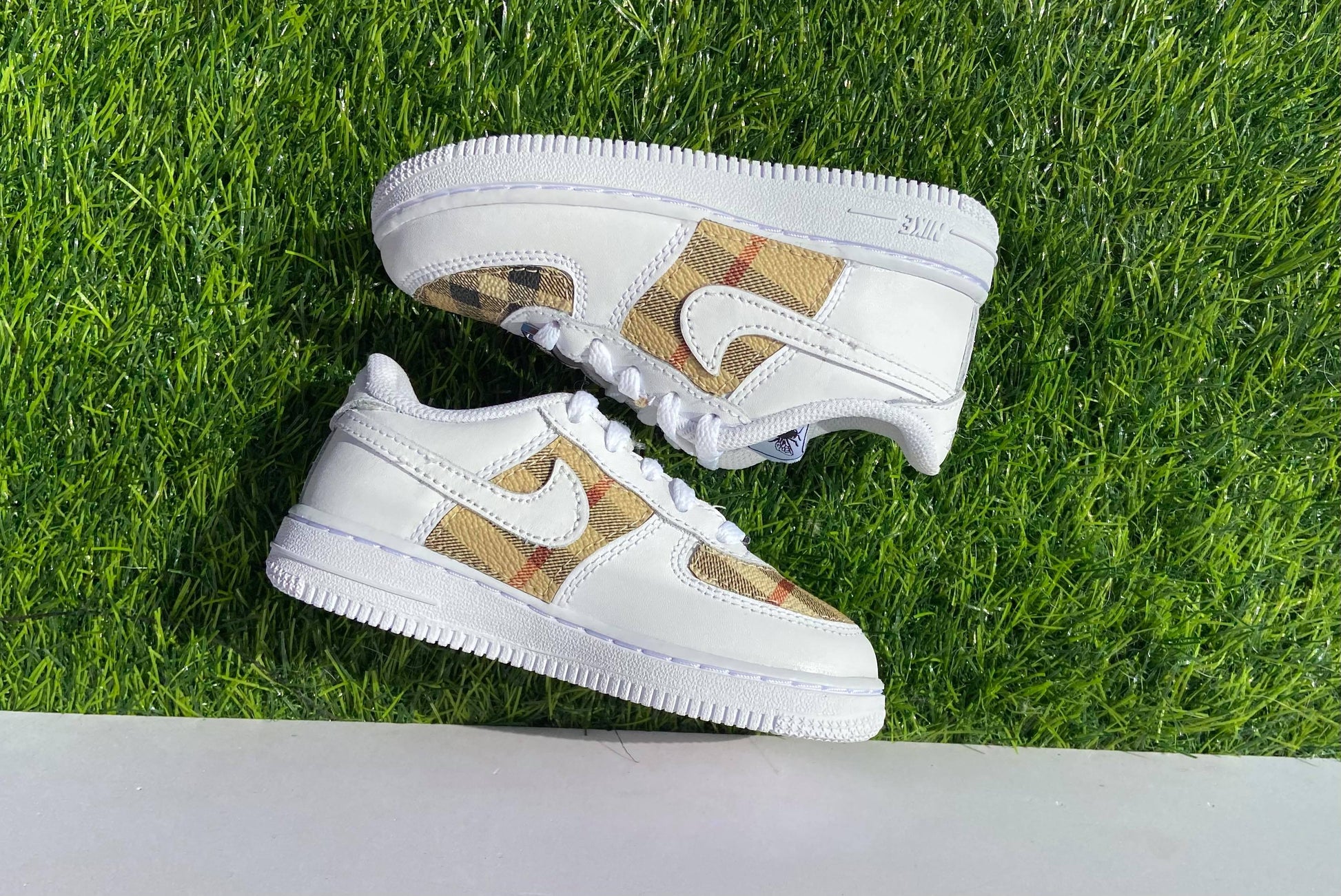 Customised Toddler AF1 - bluebeecustoms
