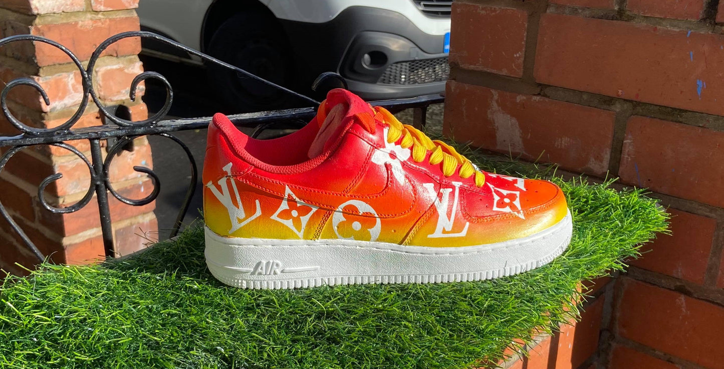 Customised AF1 - Sunset Fade - bluebeecustoms