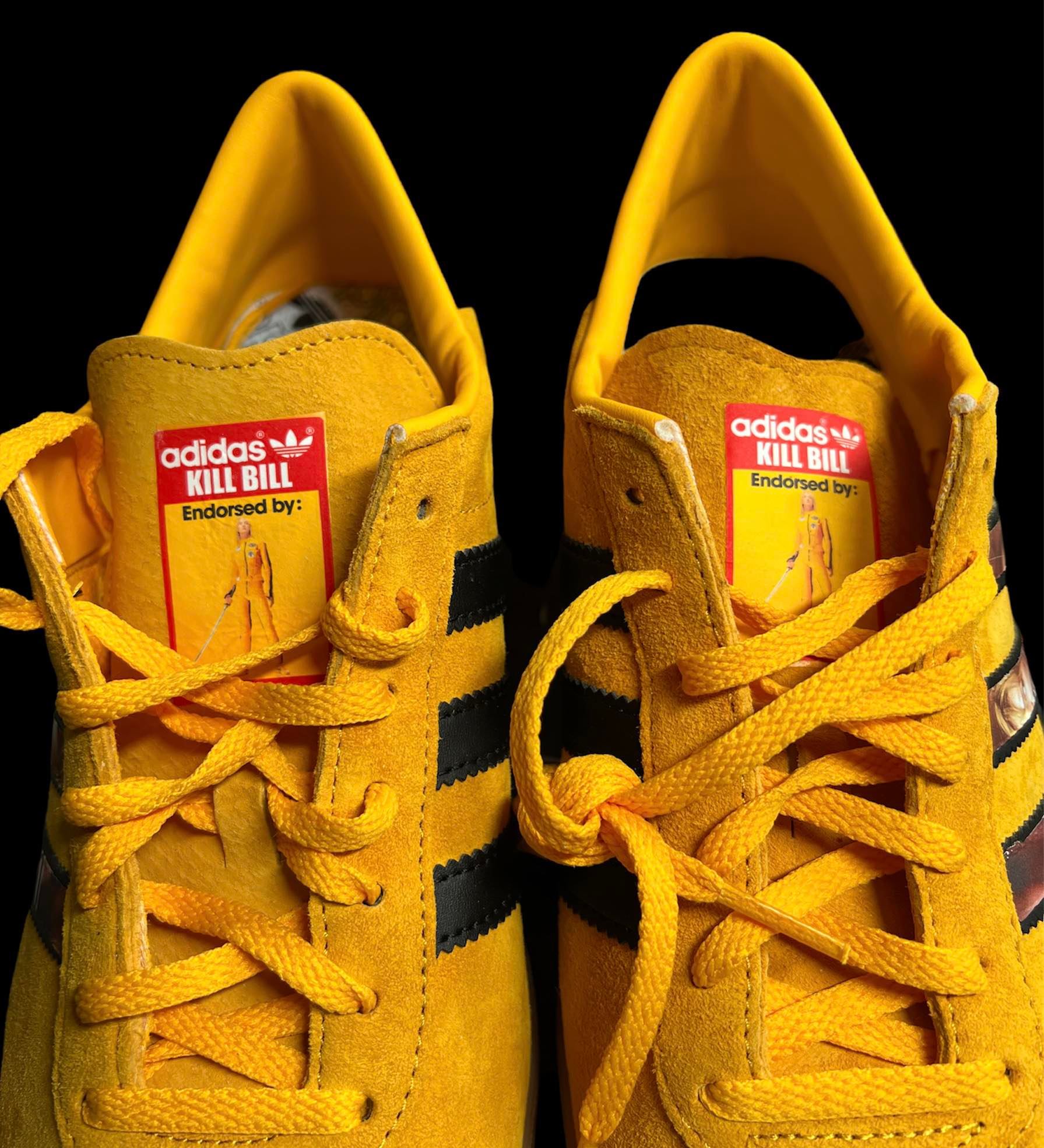 Kill Bill Custom Adidas Blue Bee Sneaker Care Customs