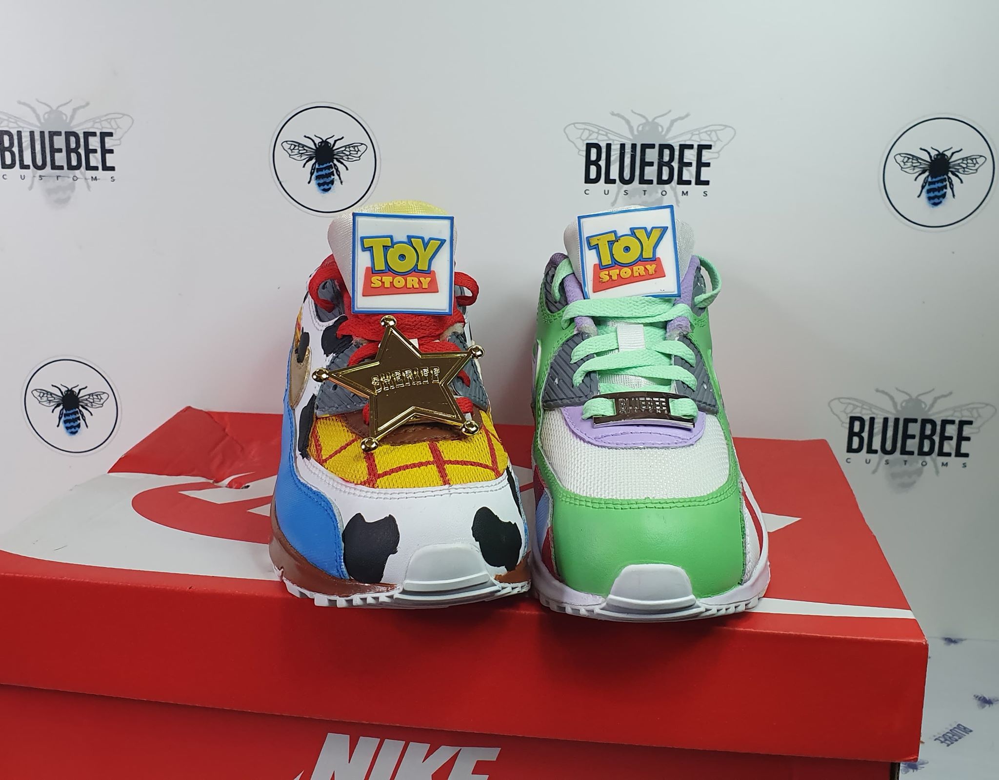 Air Max Toy Story Woody Custom Blue Bee Sneaker Care Customs