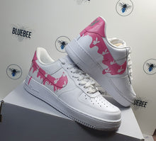 Load image into Gallery viewer, Custom Air force 1 Pink Drip - bluebeecustoms