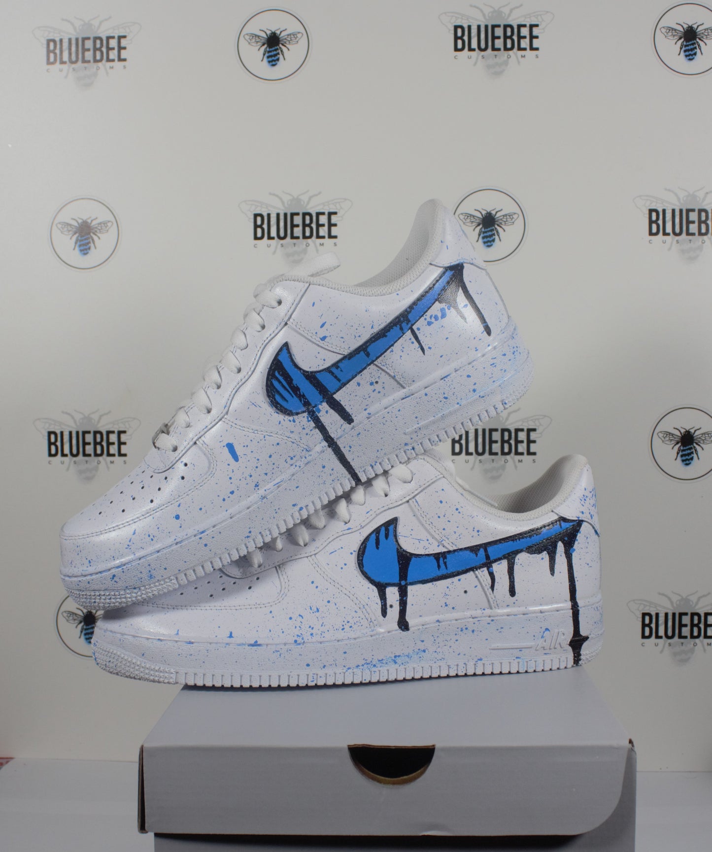 Custom Air Force 1 Splash - bluebeecustoms