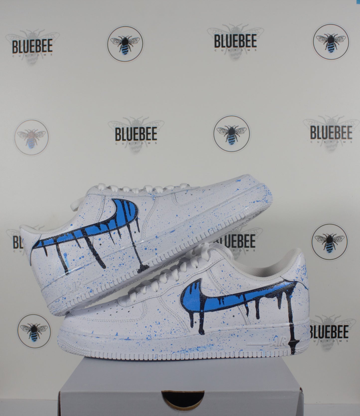 Custom Air Force 1 Splash - bluebeecustoms