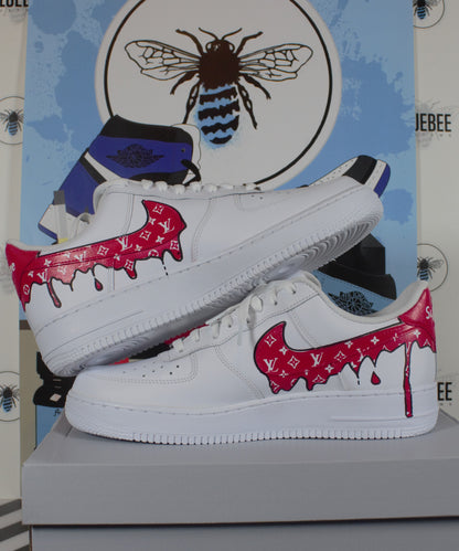 Custom Air Force 1 Drips - bluebeecustoms