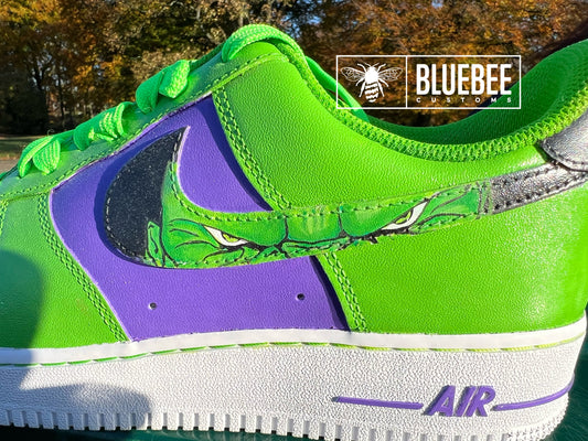 Hulk avengers custom Air Force 1 - bluebeecustoms